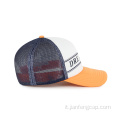 Cappello trucker in schiuma con ricamo e stampa logo